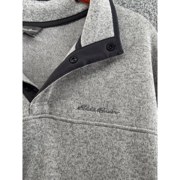 Eddie Bauer Mens Grey Pullover Fleece Sweater Size XXL - Picture 3 of 9